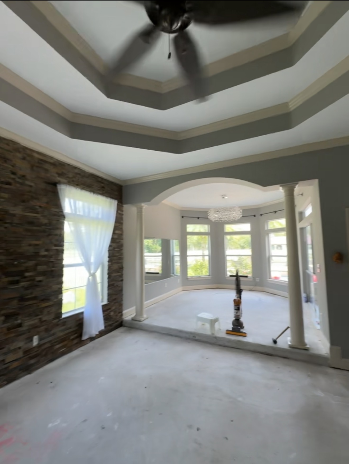 Before house painting project in St. Johns County